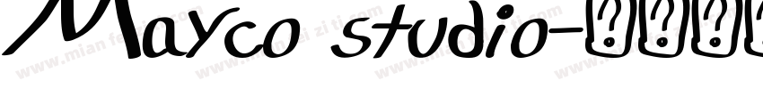 Mayco studio字体转换